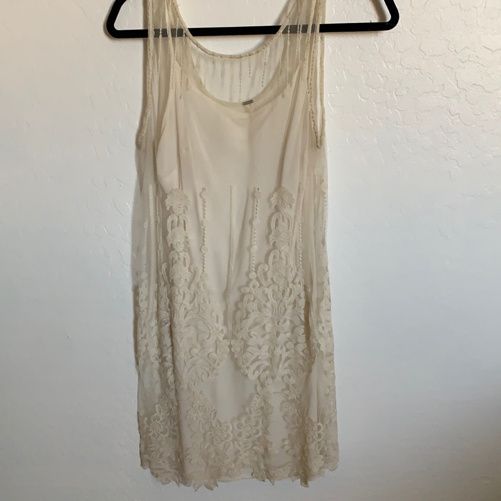 Free People Cream Dress